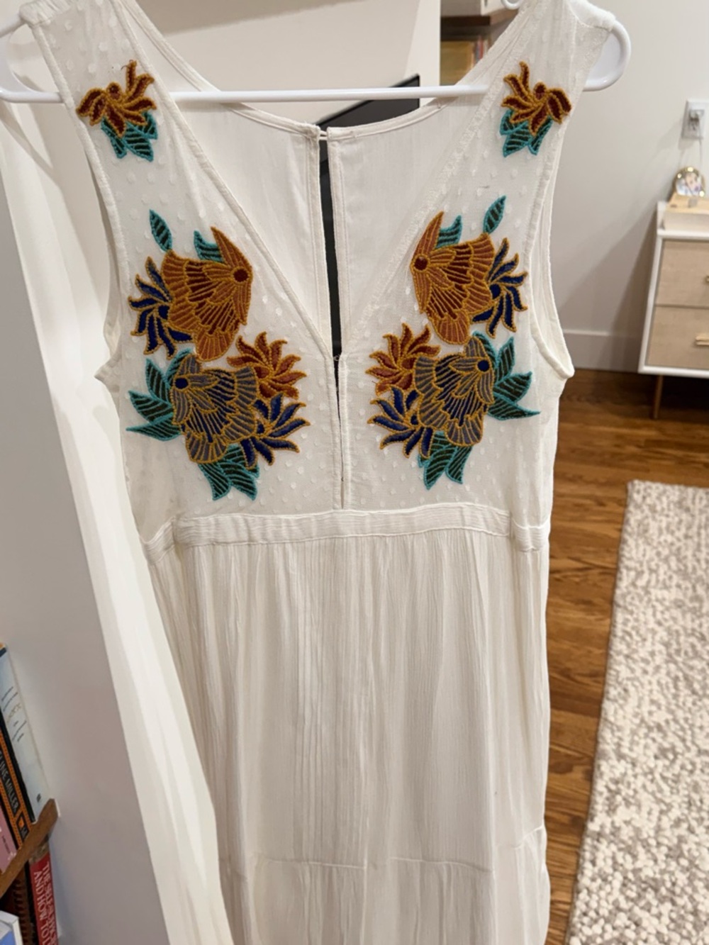 Lulu's White Embroidered V-Neck Maxi Dress - Picture 2 of 7